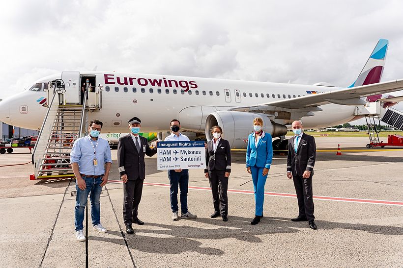 eurwings-erstflug-santorini-crew