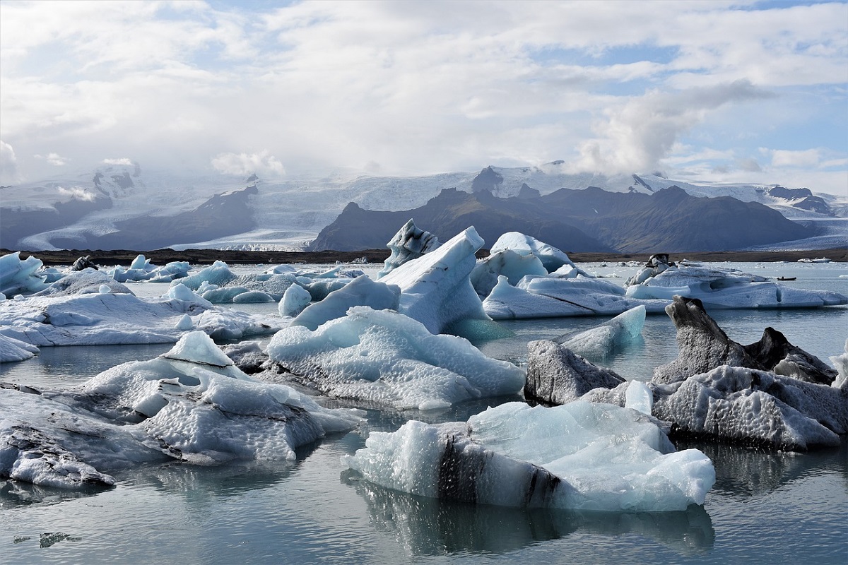 Eis am Gletscher in Island