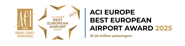 Auszeichnung für den besten europäischen Flughafen für das Jahr 2025