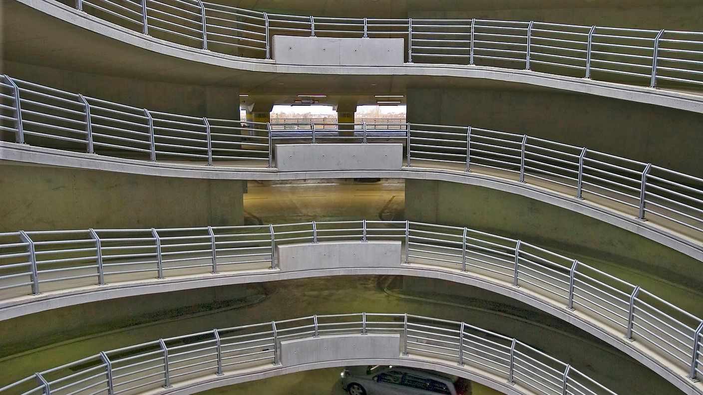 Innenansicht des Parkhauses P2