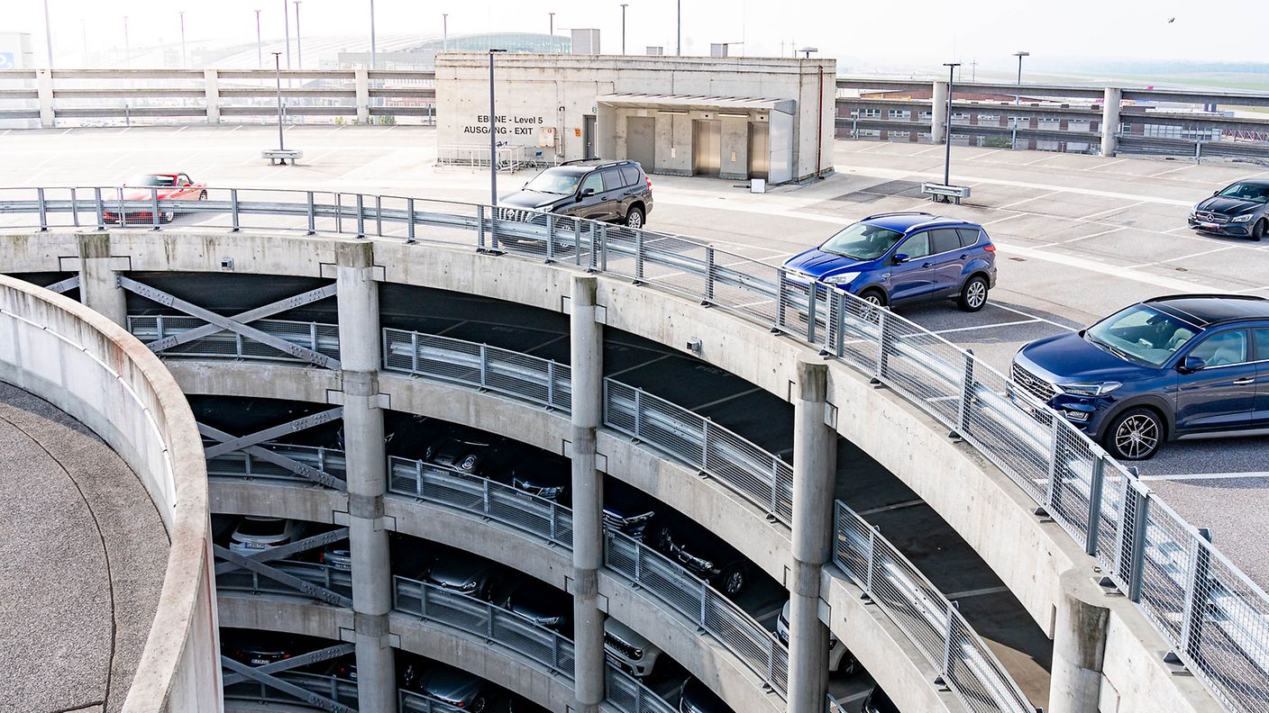 Innenansicht des Parkhauses P1