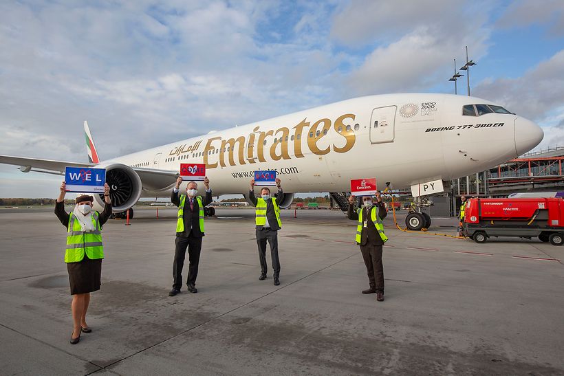 Emirates am Hamburg Airport