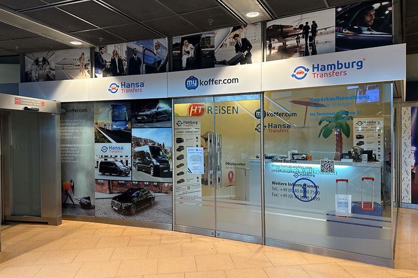 Hansa Transfer Shuttle Service, Counter in Terminal 2 Ankunft
