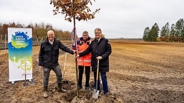 Pressetermin Erweiterung Hamburg Airport Klimawald Kaltenkirchen Spatenstich