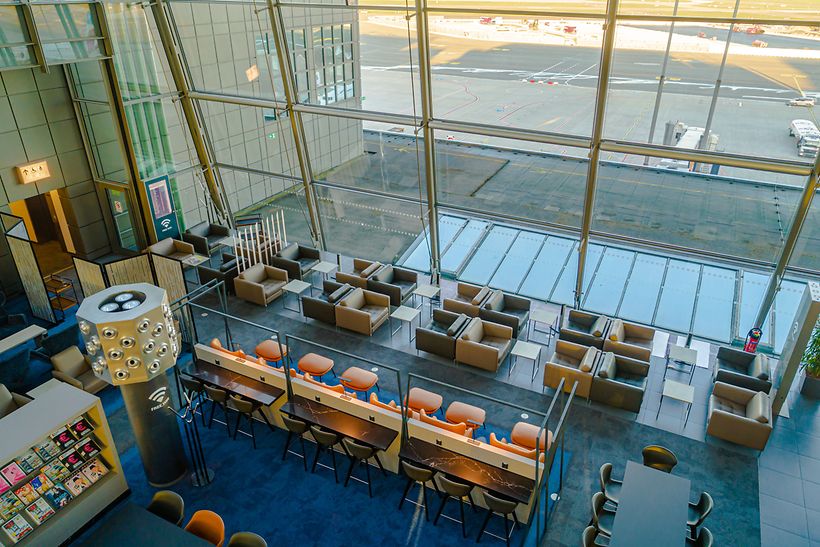 Hamburg Airport Lounge Aufsicht