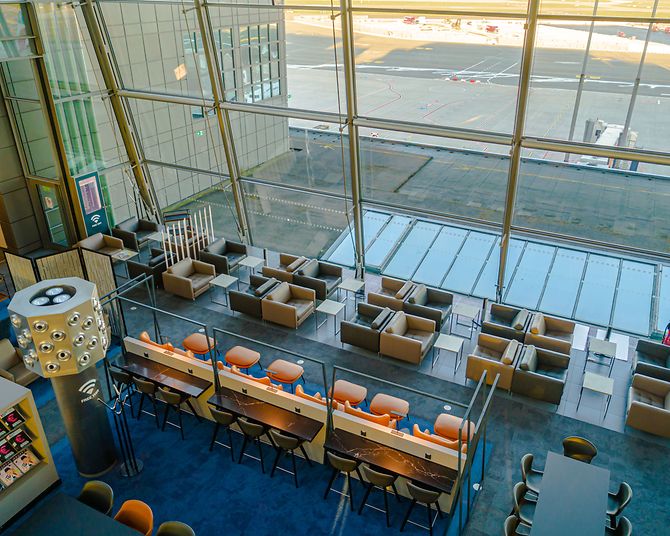 Hamburg Airport Lounge Aufsicht