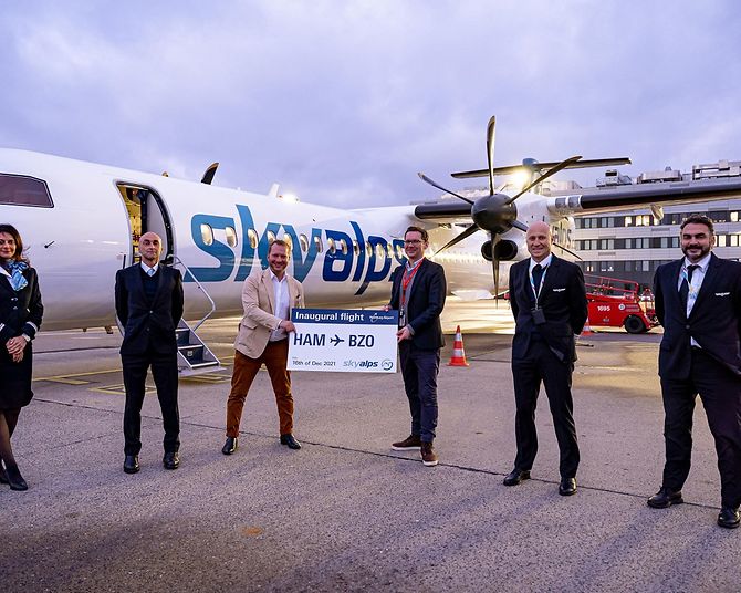Erstflug Sky Alps Bozen