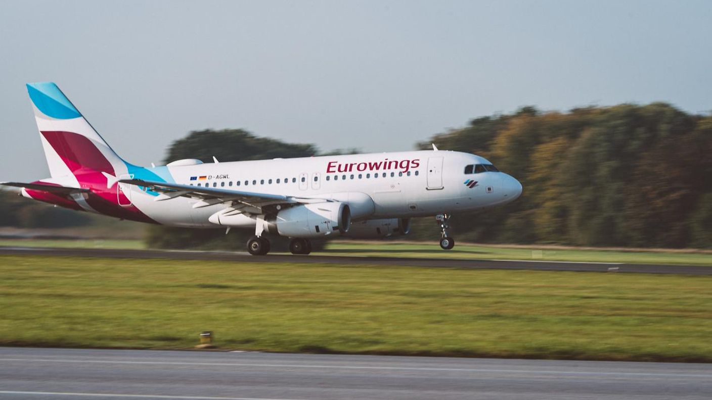 Abflug eines Eurowings-Flugzeugs
