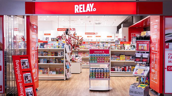 RELAY in der Ankuft Terminal 1 - Shop für Zeitschriften, Comics, Souvenirs und Snacks