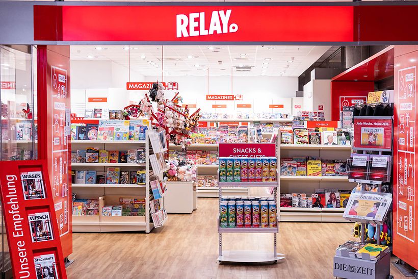 RELAY in der Ankuft Terminal 1 - Shop für Zeitschriften, Comics, Souvenirs und Snacks