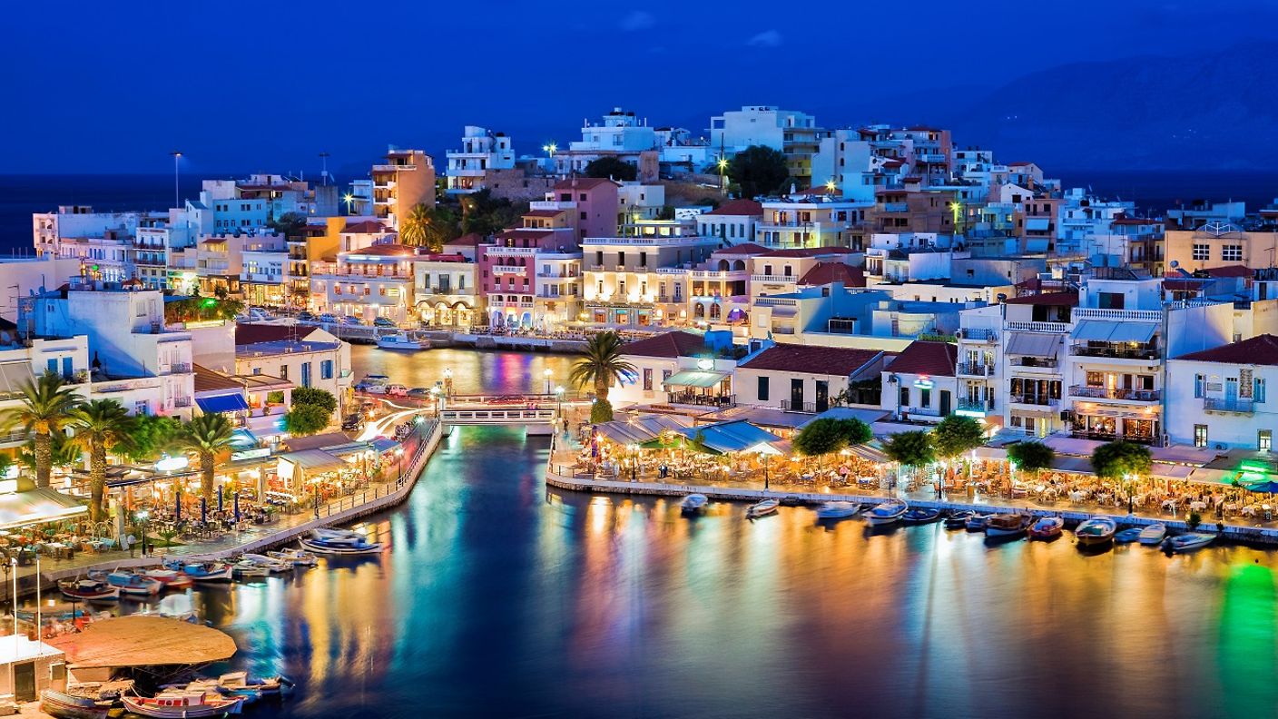 Agios Nikolaos auf Kreta am Abend