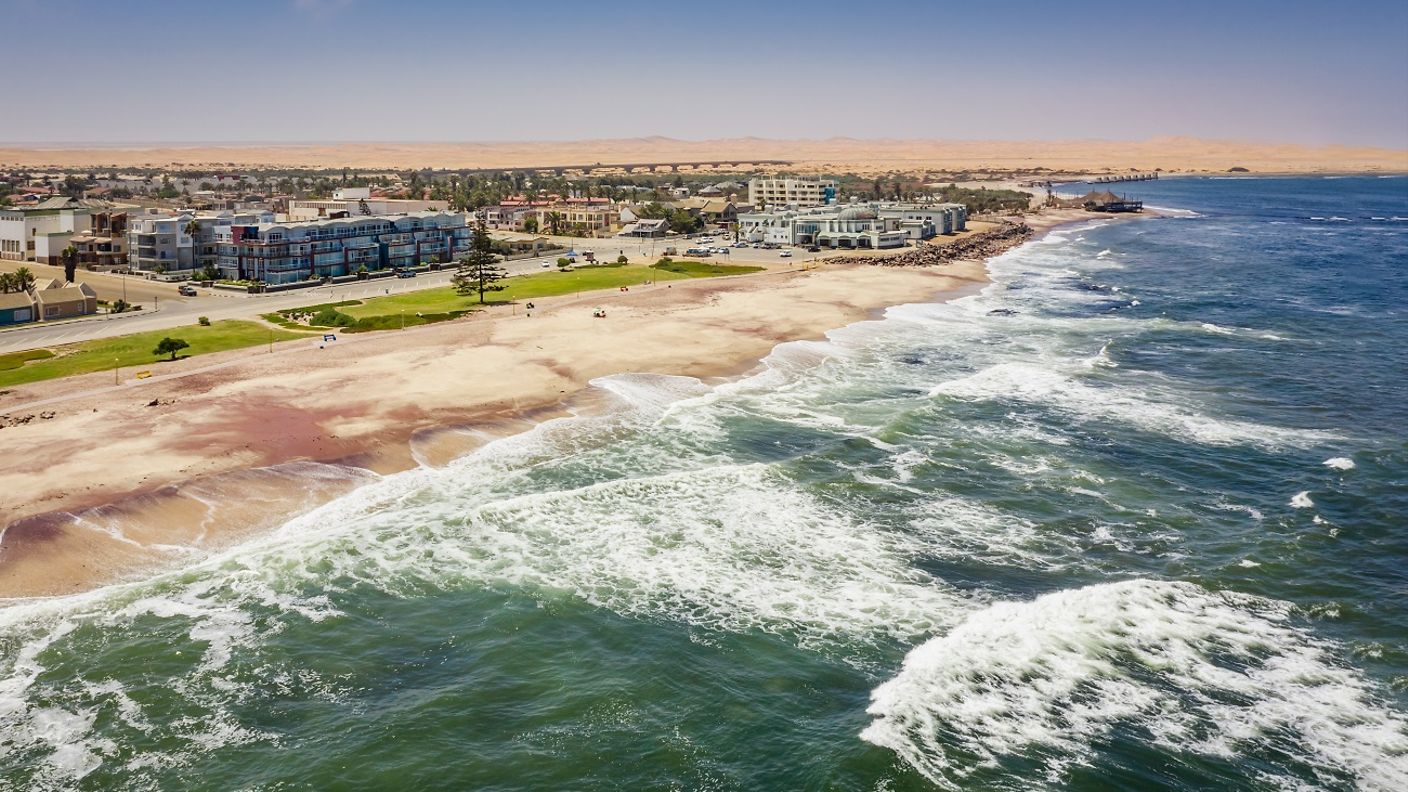 Strand von Swakopmund in Namibia