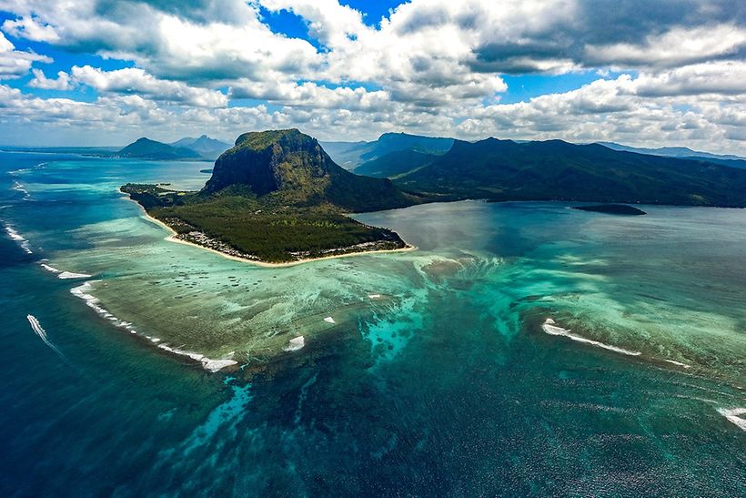 Mauritius aus der Luft