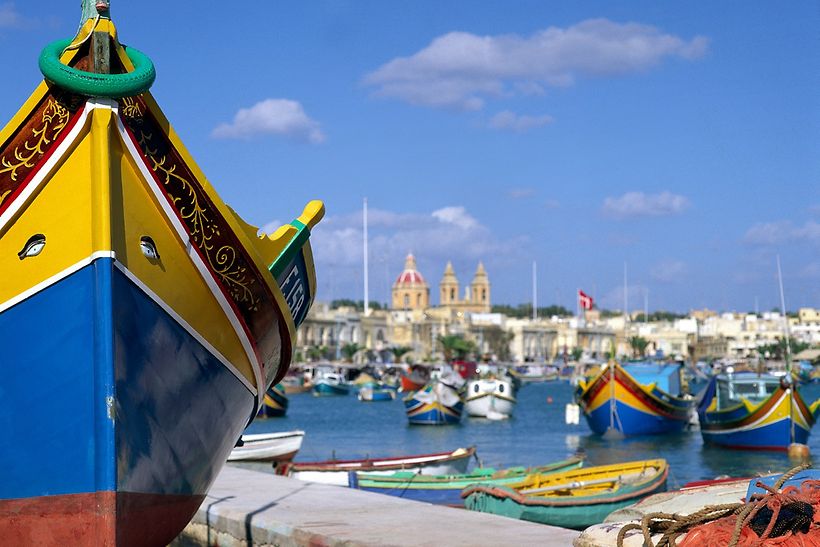 Boote vor der Insel Malta