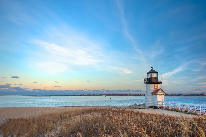 Leuchtturm an der Küste von Cape Cod