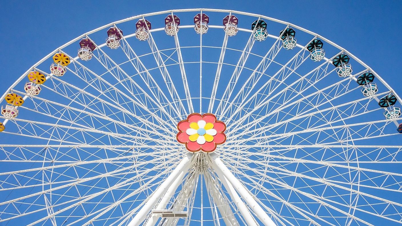 Riesenrad auf dem Jahrmarkt in Wien