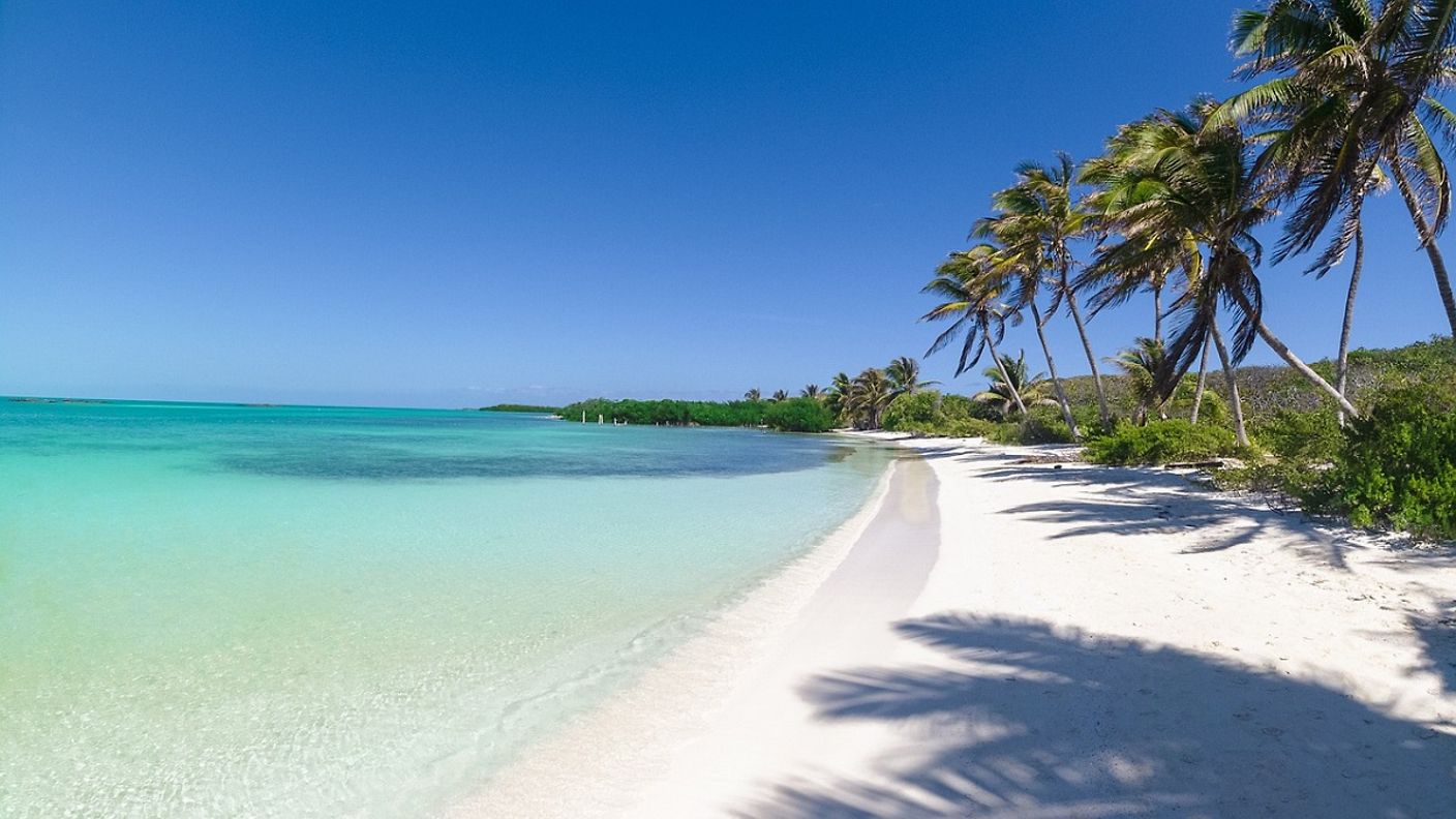 Paradiesischer Strand auf Yucatán in Mexico