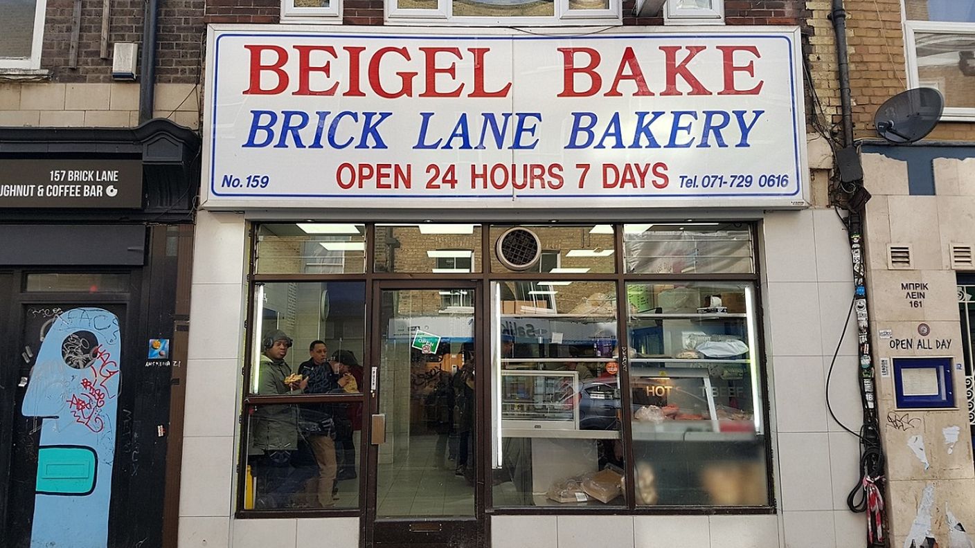 Bäckerei in der Brick Lane in London
