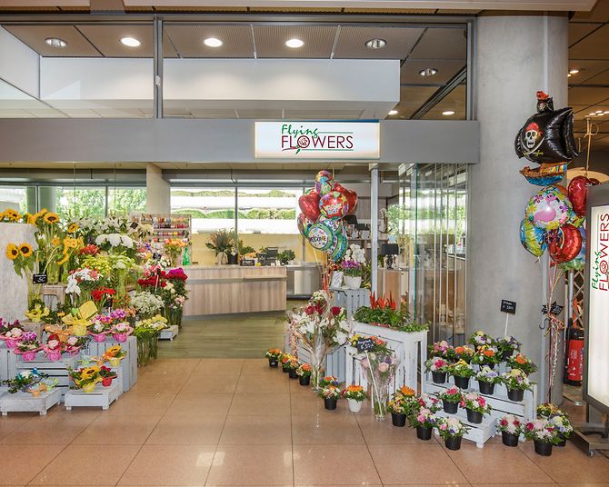 Flying Flowers Storefront - Blumenladen in der Ankunft Terminal 1