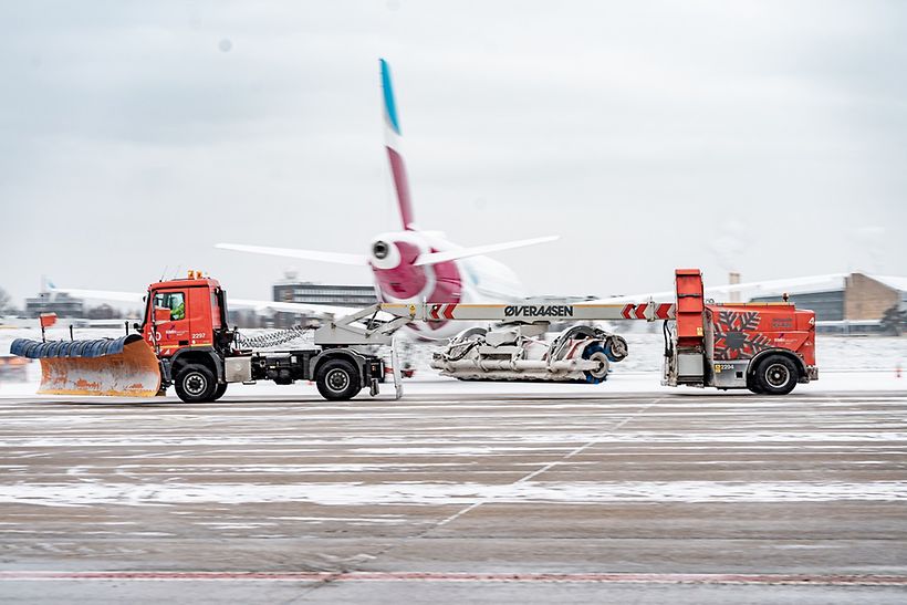 Schnee am Hamburg Airport