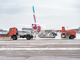 Schnee am Hamburg Airport