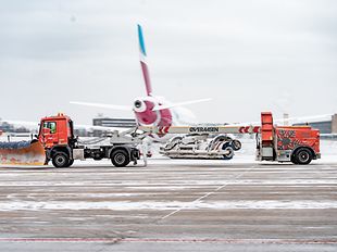 Schnee am Hamburg Airport