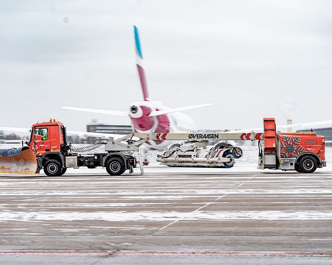 Schnee am Hamburg Airport