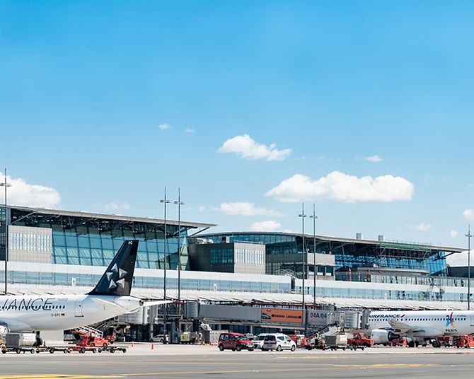 Flugzeuge auf dem Vorfeld: Hamburg Airport