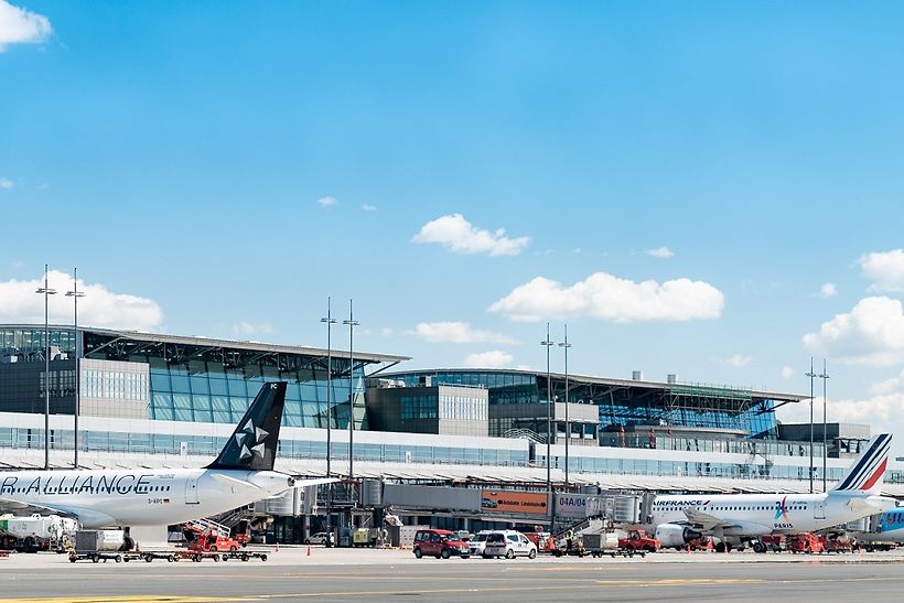 Aircraft on the apron: Hamburg Airport