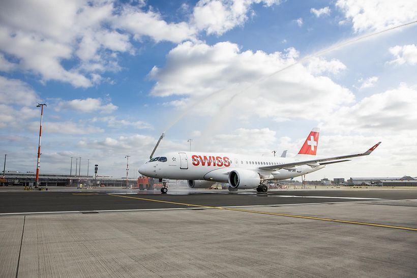 Erstflug Swiss Genf