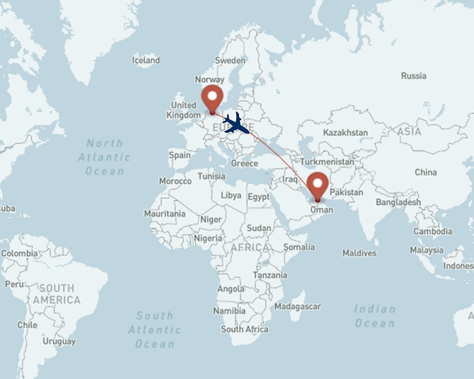 Flight Schedule and Route Network from Hamburg