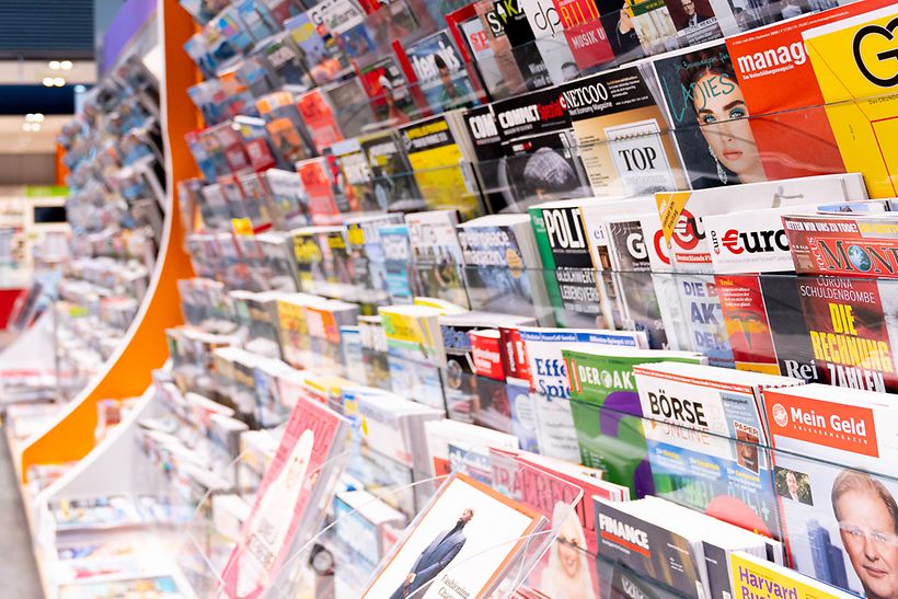 Press & Books Sortimentsansicht - Auswahl internationaler Zeitschriften und Zeitungen
