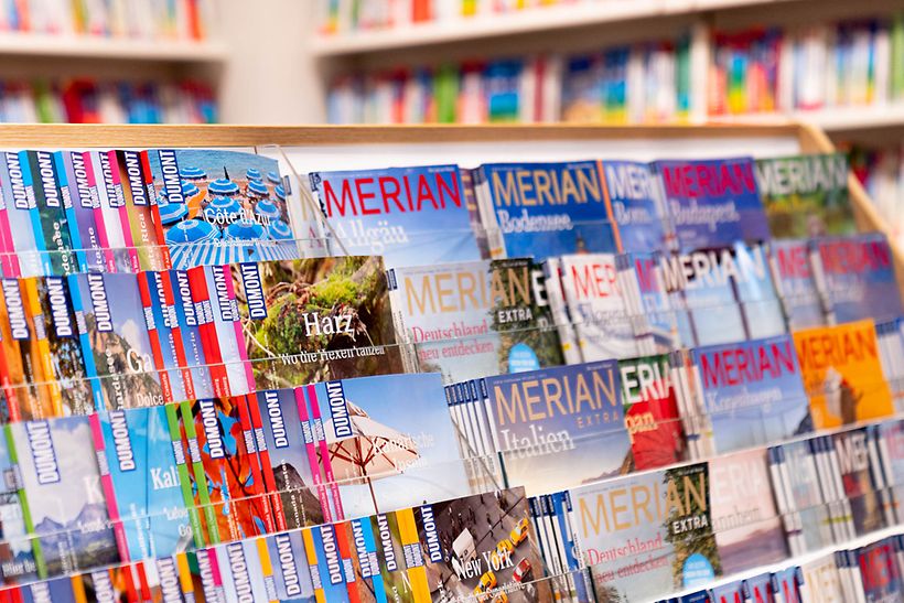 Press & Books - Sortimentsansicht Reiseführer und Reisezeitschriften