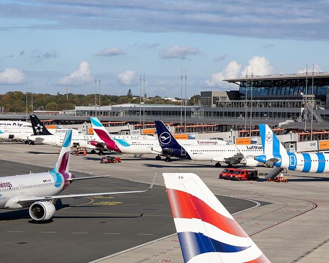 Vorfeld Hamburg Airport