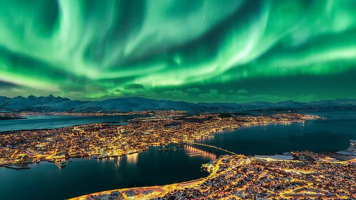 Fliege non-stop von Hamburg nach Tromsø