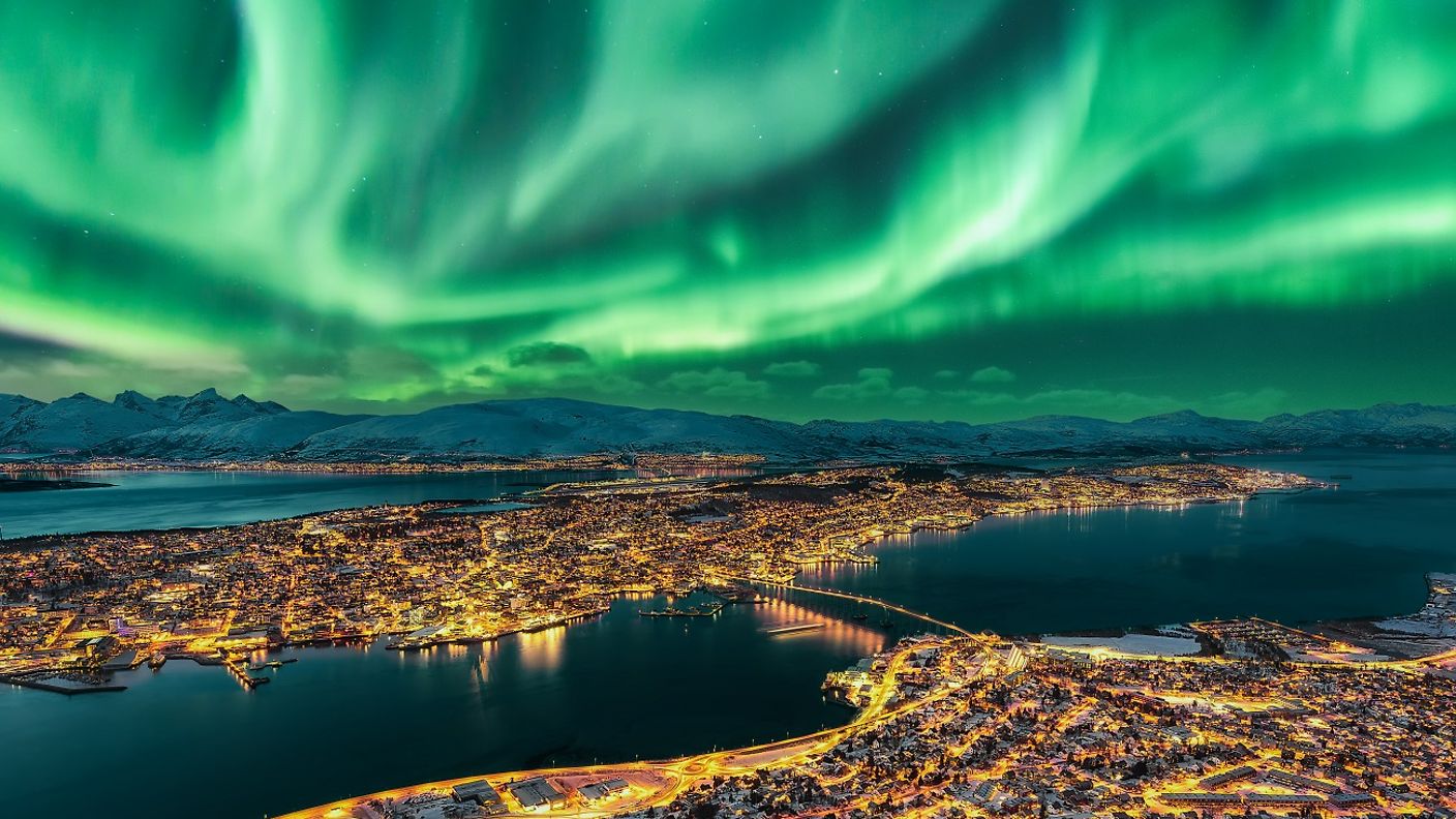 Fliege non-stop von Hamburg nach Tromsø