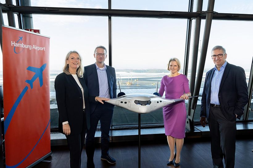 Unterzeichnung Kooperationsvereinbarung Hamburg Airport und Airbus