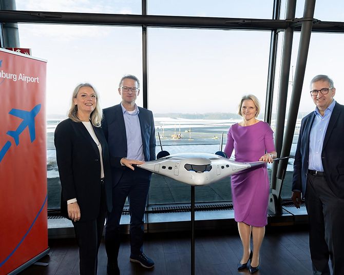 Unterzeichnung Kooperationsvereinbarung Hamburg Airport und Airbus