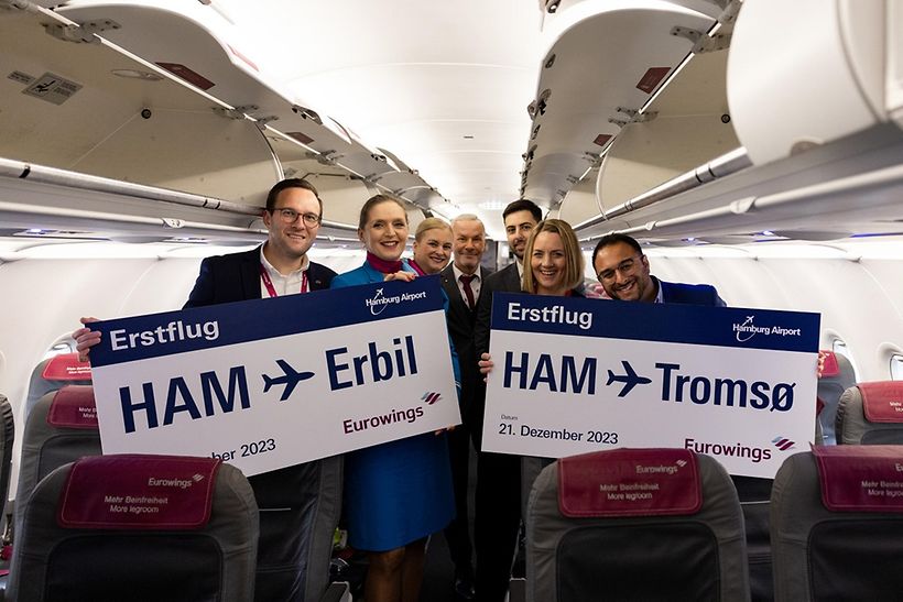 Erstflug Eurowings Tromsø und Erbil
