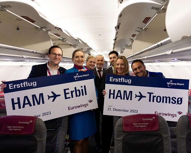Erstflug Eurowings Tromsø und Erbil