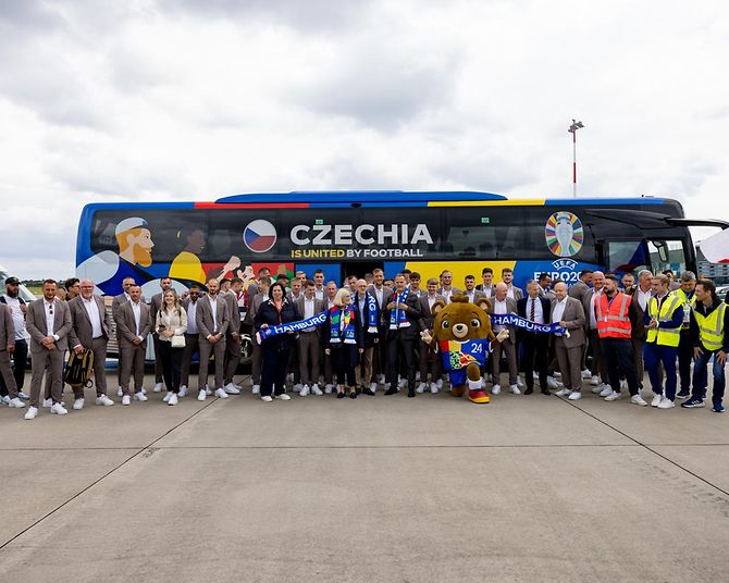 EM-Auftakt am Hamburg Airport