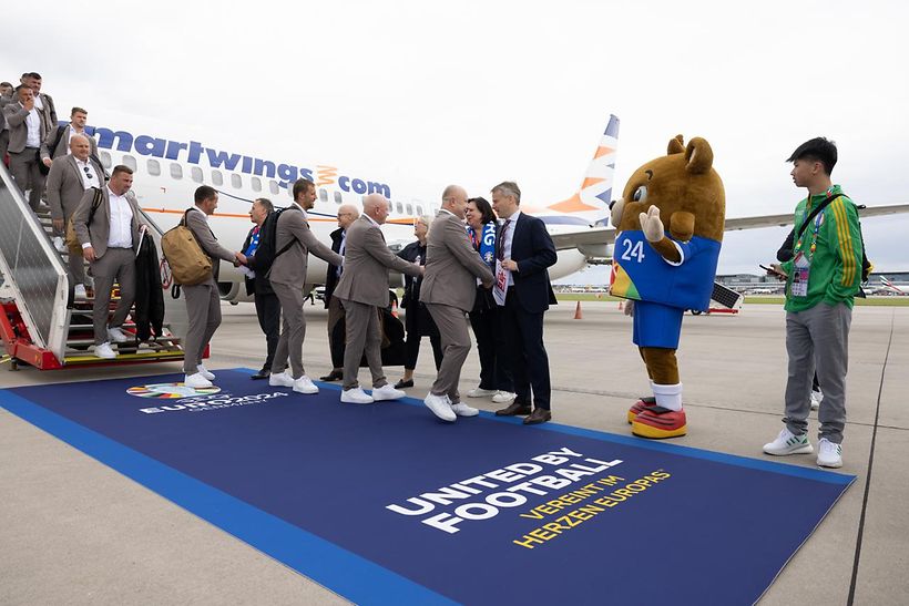 EM-Auftakt am Hamburg Airport