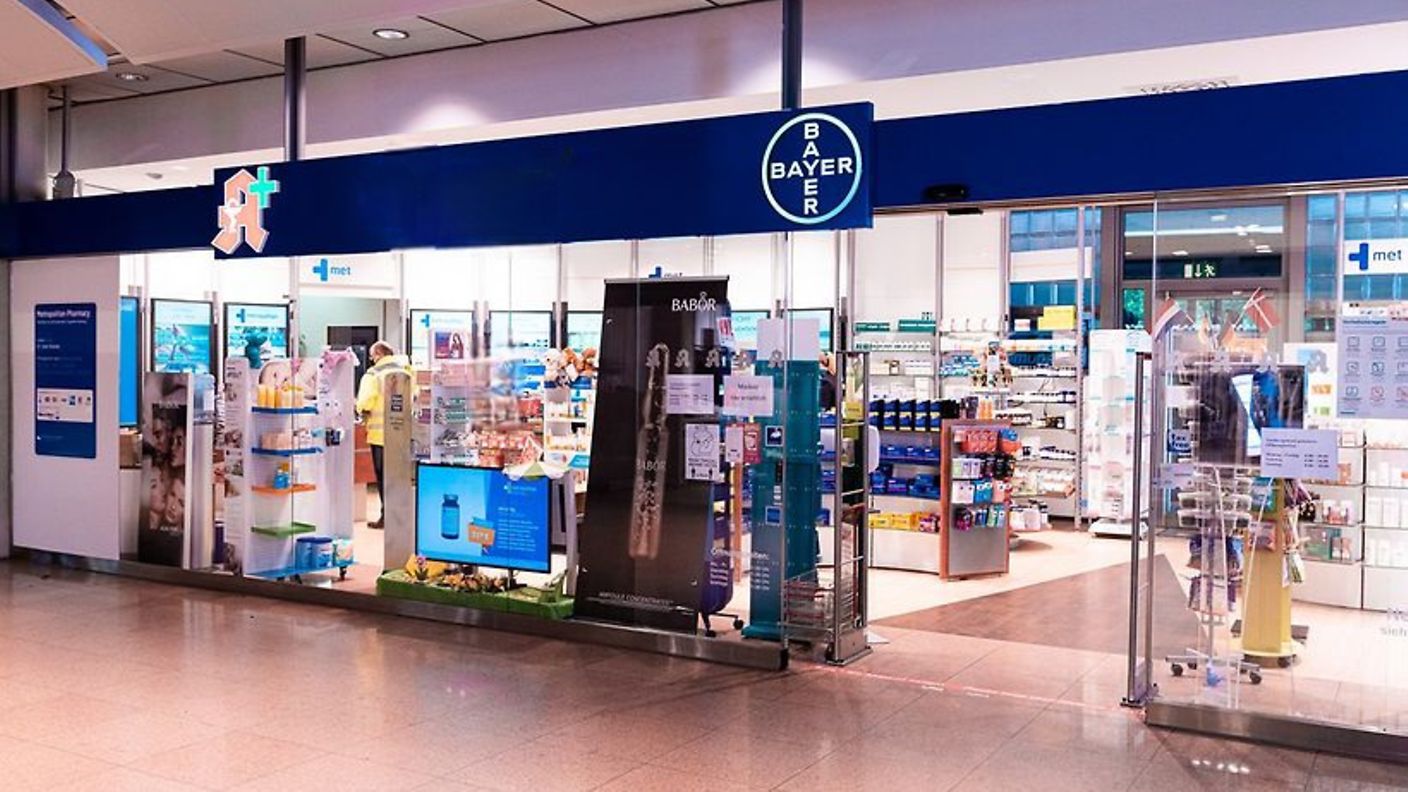 Vermietungsanzeige für eine Apotheke im in der Ankunft, Grundriss und Daten zur Einsicht