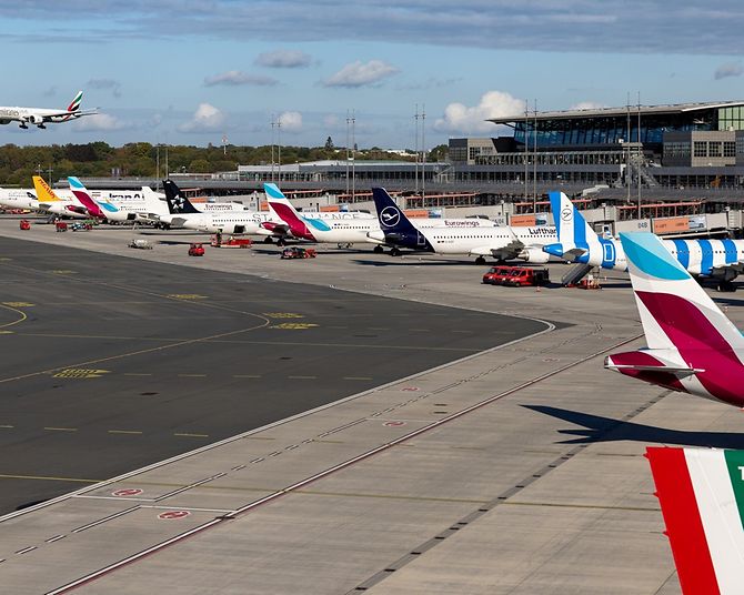 Vorfeld Hamburg Airport