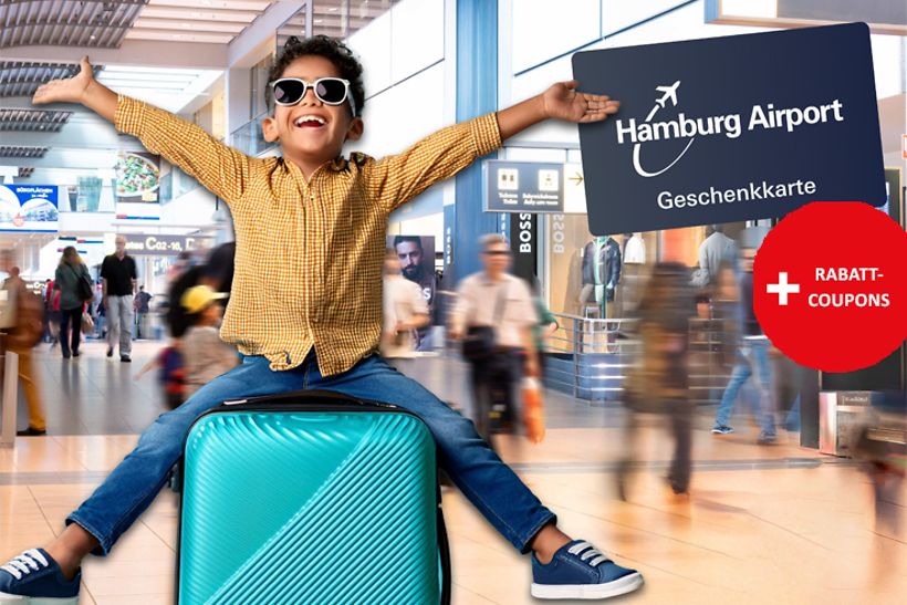 Sommer-Special: Geschenkgutschein kaufen und Rabatt-Coupons für Shop und Gastronomie am Hamburg Airport sichern