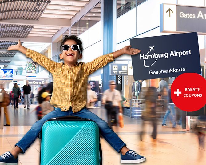 Sommer-Special: Geschenkgutschein kaufen und Rabatt-Coupons für Shop und Gastronomie am Hamburg Airport sichern