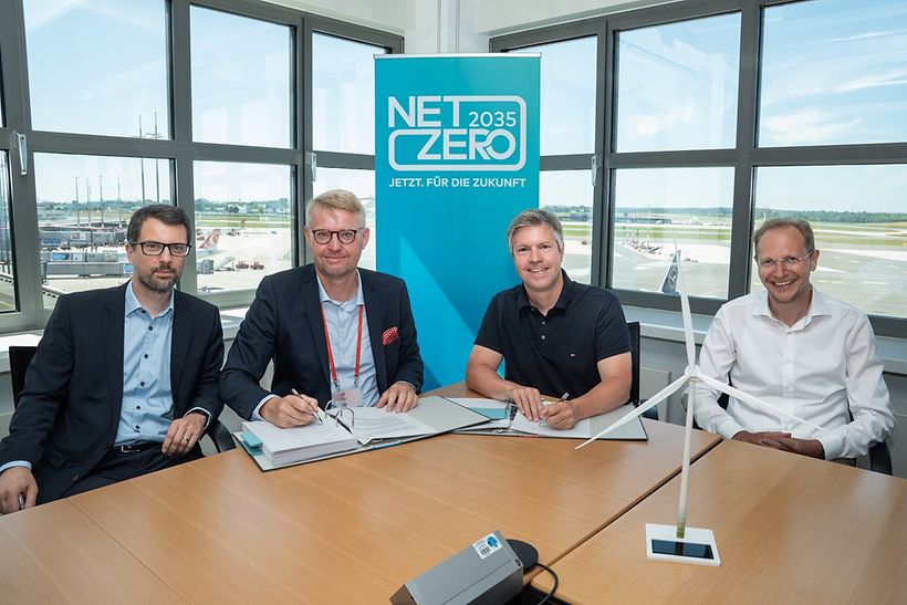 Vertragsunterzeichnung zwischen Hamburg Airport und ENERCON