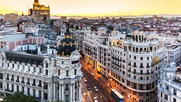 Fliege direkt von Hamburg nach Madrid