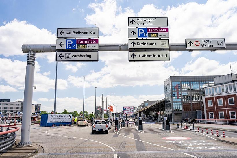 Kurzhaltezone am Hamburg Airport