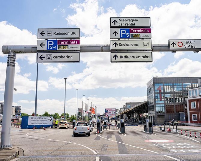 Kurzhaltezone am Hamburg Airport